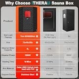Heat Wave Radiant Saunas Harmony Deluxe Oversized Portable Infrared Cabin