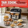 Gourmia 10-Quart Large Capacity Dual Basket Air Fryer with FryForce 360 Tech