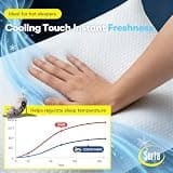 Serta Reversible Cooling Down Alternative King Size Bed Pillows Set of 2