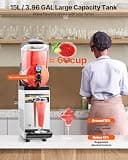 VEVOR 15L Single-Tank Commercial Slushie Machine with Dual Mode Settings