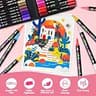 IVSUN Dual Tip Acrylic Paint Pens 60-Pack