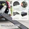 HerCcreta wigge 63-Inch Folding Dog Ramp for Cars with High-Traction Non-Slip Rug