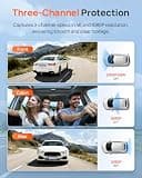 70mai 4K T800E 3-Channel Dash Cam with Infrared Cabin Camera for Rideshare