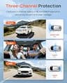 70mai 4K T800E 3-Channel Dash Cam with Infrared Cabin Camera for Rideshare