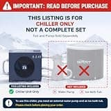 GRAT 1.5 HP Commercial Cold Plunge Tub Chiller with Smart WiFi App Control