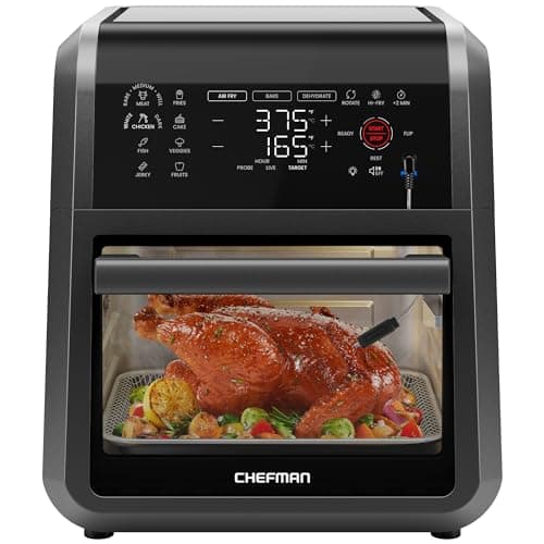 CHEFMAN ExacTemp 12-Quart 5-in-1 Air Fryer Oven with Smart Cooking Thermometer