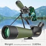 Gosky Flagship DiamondEdge Dual Focusing Spotting Scope with Tripod, 20-60x80mm