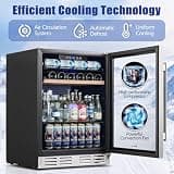 Kalamera 24-Inch Undercounter Mini Fridge, Beverage and Wine Cooler