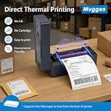 Mvgges Bluetooth 4x6 Shipping Label Printer, 160 mm/s Fast Thermal Printing