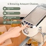 Gevi 20-Bar Espresso Machine with 35-Setting Burr Grinder and Barista Accessory Kit