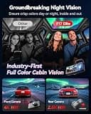 REDTIGER F17 Elite 4K 3-Channel Dash Cam with Interior Cabin Vision and 128GB Card
