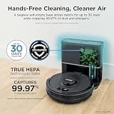 Shark AI Ultra AV2501S Robot Vacuum with True HEPA Bagless Self-Empty Base