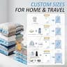 Cozy Essential 12-Combo Travel Storage Vacuum Bags with Cordless USB Pump