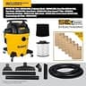 DEWALT STEALTHSONIC 12-Gallon Ultra Quiet Wet/Dry Shop Vac, 5.5 Peak HP