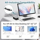 KITEURAD 90W/65W Replacement AC Power Adapter for HP All-in-One Desktop Computers