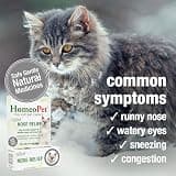 HomeoPet Feline Nose Relief Natural Liquid Drops for Sinus Support, 15 Milliliters