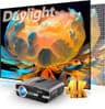 ZCGIOBN 2300 ANSI Smart Home Theater Projector with Android TV, AI Lighting & NFC