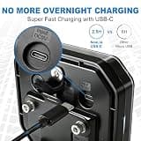 NeaLia 110-Degree Rotatable Wireless Trailer Lights with Non-Magnetic Mounts