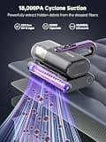 FEPPO Cordless Mattress Vacuum Cleaner, 18Kpa Suction with UV-C and LED Display