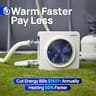 AQUASTRONG HEX018 18,000 BTU 120V Plug-and-Play Above-Ground Pool Heat Pump
