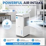 Vellgoo DryTank 64-Pint Energy Star Most Efficient 2024 Compressor Dehumidifier