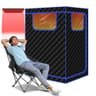 I-THERA-U XL Portable Infrared Sauna Box with True Red Light Therapy Lamp
