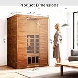 PABIMIA 2-Person Smart Infrared Sauna with WiFi, App Control & LCD Heater