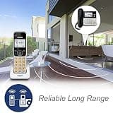 VTech VG208 Hybrid Corded and Cordless DECT 6.0 Phone System with Answering Machine