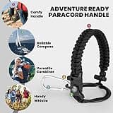 RAYMYLO 64 oz Triple Wall Vacuum Insulated Half Gallon Jug with Paracord
