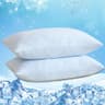 DOWNCOOL Queen Size Adjustable Memory Foam Cooling Pillow Set with Q-Max 0.4