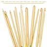23-Piece Mixed Bamboo Cabled & Aluminum Fixed Tunisian Hooks Combo Kit