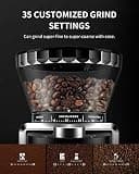 KIDISLE Electric Conical Burr Coffee Grinder featuring 35 Grind Settings