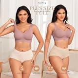 Xcutting Wireless Jelly Bra with W-Gel Support and Secure U-Back Design
