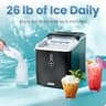 Iceman by Chefman Countertop Nugget Ice Maker with Self-Cleaning Function, 26 lbs/Day