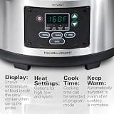 Hamilton Beach Set & Forget Programmable Slow Cooker with Probe, 6-Quart