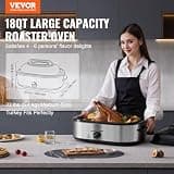 VEVOR 18-Quart Electric Roaster Oven Equipped with Defrost and Warm Functions