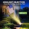 InnoGear Waterproof Solar Garden Spotlights, High-Durability Design (6-Pack)