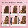Ufree 5-in-1 Interchangeable Ceramic Curling Wand and Flat Iron Stylers