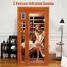 X-Vcak 1-2 Person Dry Heat Infrared Sauna with Bluetooth & Chromotherapy
