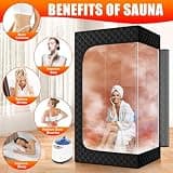 X-Vcak Upgraded Single-Person Portable Home Steam Sauna, 9-Level Heat
