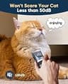 oneisall 2-Speed Cordless Cat Hair Clipper Kit with Guide Guards and Accessories