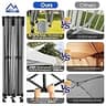 COBIZI Heavy Duty Pop-Up Canopy Tent with Thickened Frame and 6 Removable Sidewalls