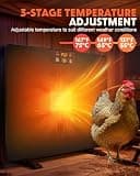 Torlaist Upgraded 200W Chick Brooder and Radiant Heating Plate with Timer