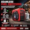 ERAYAK 4500-Watt Dual-Fuel Portable Inverter Generator with Gas Priority System