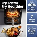 Ninja Foodi DZ201 8-Quart 6-in-1 DualZone 2-Basket Air Fryer with Smart Finish