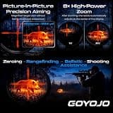 GOYOJO GRS225-RF Thermal Riflescope with Integrated Laser Rangefinder and Ballistic Calc