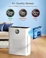 MOOKA PR1 Large Room Air Purifier with Washable Pre-Filter and PM2.5 Sensor