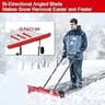 Brewin SnowPro 38-Inch Bi-Directional Wheeled Snow Pusher