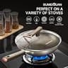 SUMEIGUAN 13-Inch Titanium Scratch-Resistant Nonstick Wok with Cool-Touch Handle
