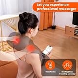 AMZPONY Cordless Neck Massager for Deep Tissue Pain Relief, 8 Nodes
